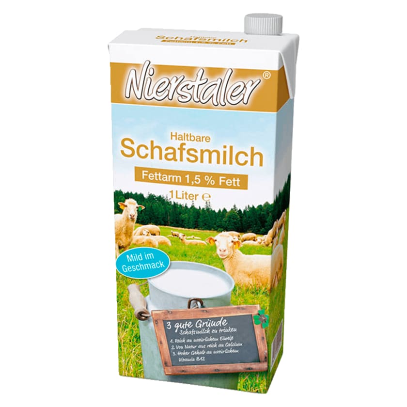 Nierstaler Fettarme Schafsmilch 1,5% 1l